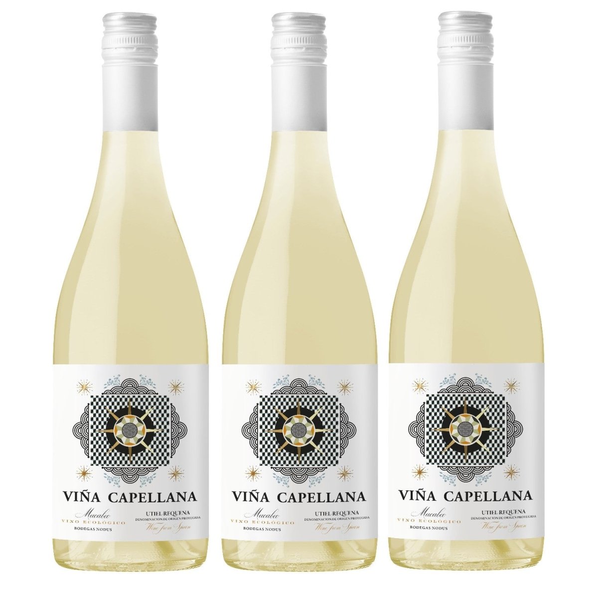 Bodegas Nodus Viña Capellana Blanco Trocken Weißwein Bio Spanien (3 x 0,75 l) - Versanel -