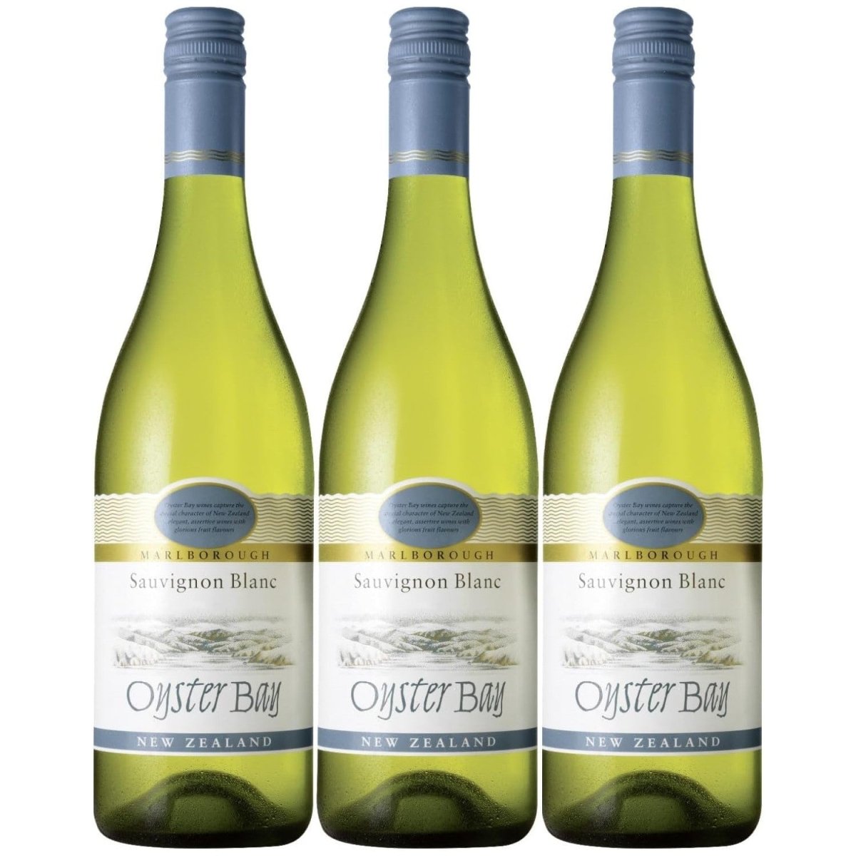 Oyster Bay Sauvignon Blanc Marlborough Weißwein Wein trocken Neuseeland (3 x 0.75l) - Versanel -
