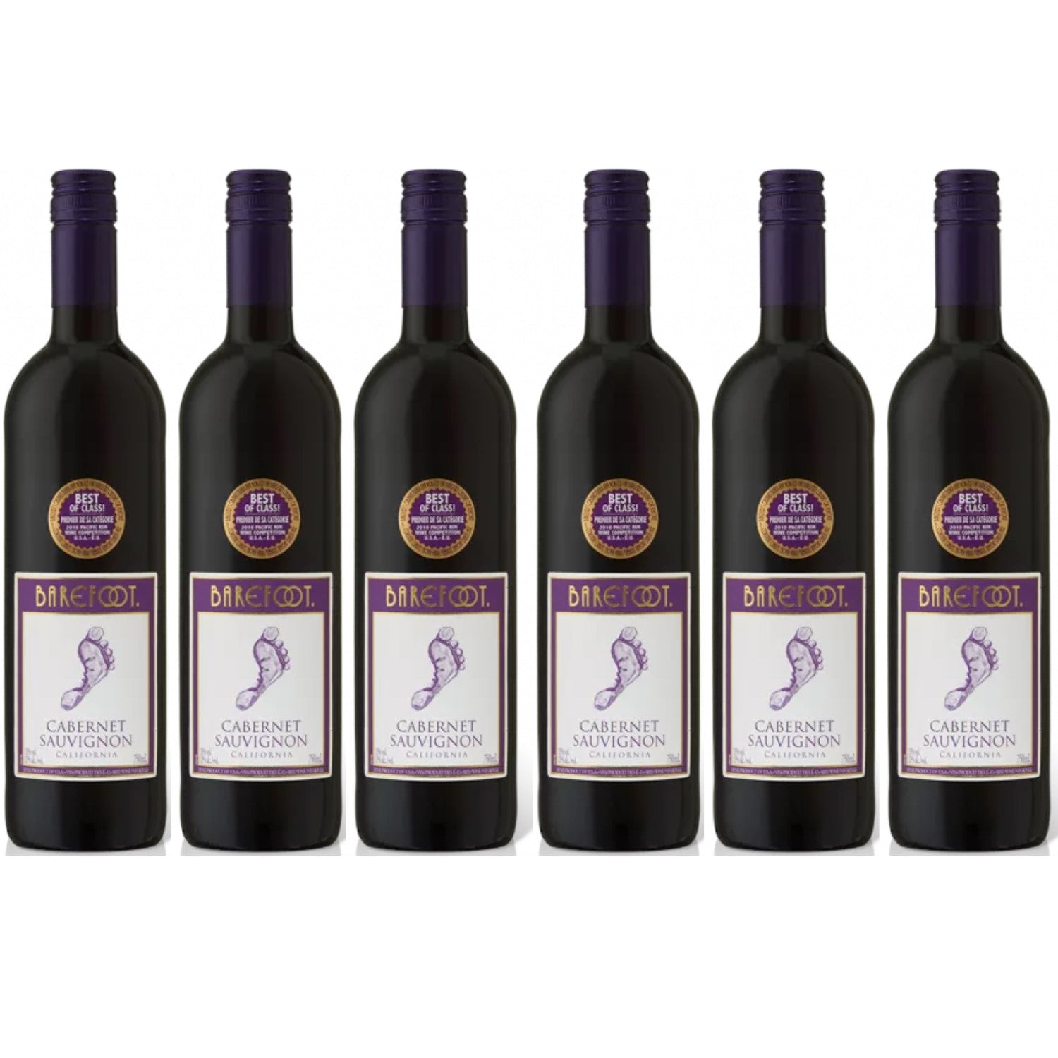 Barefoot Cabernet Sauvignon Kalifornien Rotwein x – (6 Trocken 0.75 Wein Versanel