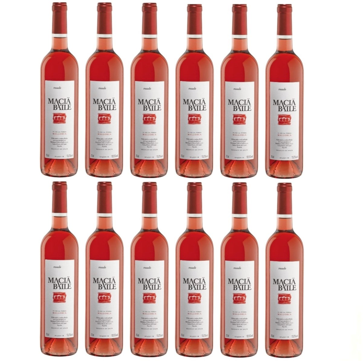 Roséwein Wein trocken Spanien (12 Rosado 0,75l) – x Batle Versanel Macià