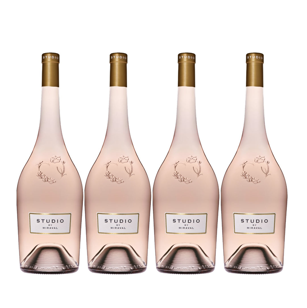 STUDIO by Miraval Rosé Méditerranée IGP Magnum Roséwein Wein trocken Frankreich (4 x 1.5l)
