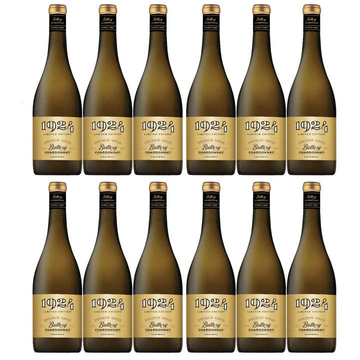 Delicato Family Wines Double Gold Buttery Chardonnay Weisswein Weiss trocken USA (12 x 0.75 l)