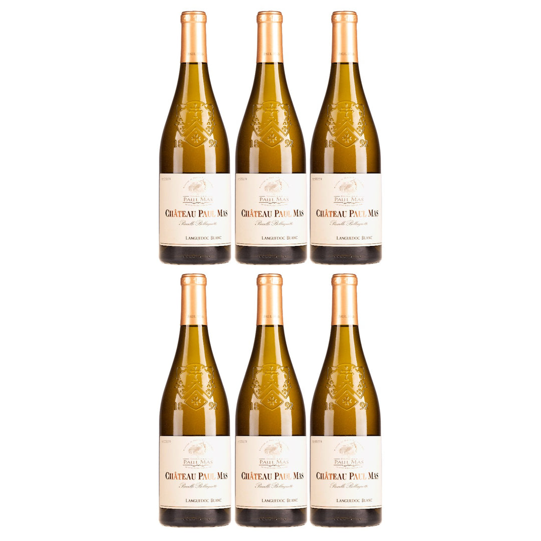 Domaines Paul Mas Château Paul Mas Parcelle Belluguette Languedoc Blanc Weisswein Weiss trocken Frankreich (6 x 0,75l)
