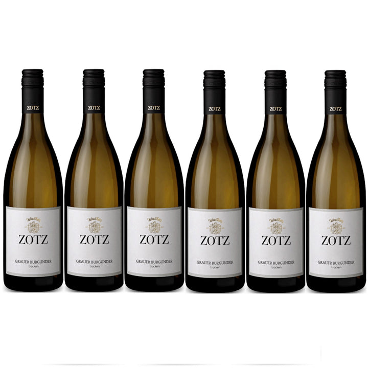 Julius Zotz Grauer Burgunder Gutswein Weißwein Wein Baden vegan trocken Deutschland (6 x 0,75l)