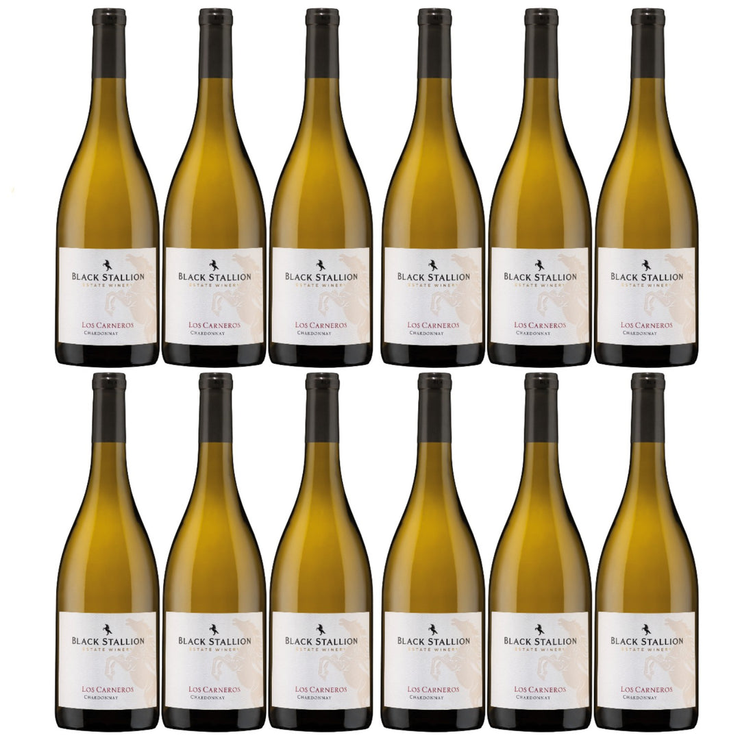 Black Stallion Estate Winery Chardonnay Weisswein Weiss trocken USA (12 x 0.75 l)