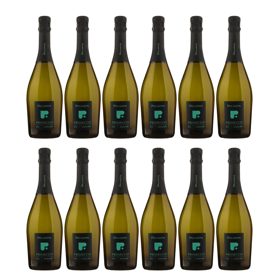 Paladin "P" Extra Dry Schaumwein Glera Chardonnay vegan Italien  (12 x 0,75 l)
