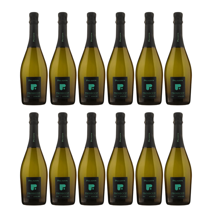 Paladin "P" Extra Dry Schaumwein Glera Chardonnay vegan Italien  (12 x 0,75 l)