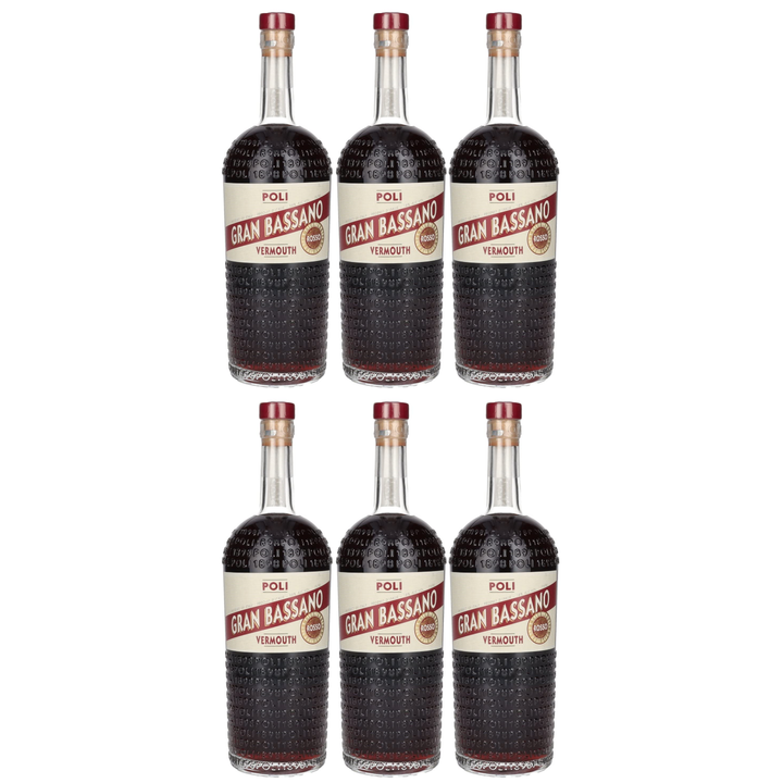 Jacopo Poli Gran Bassano Rosso Vermouth Wermut Rot Italien (6 x 0,7l)