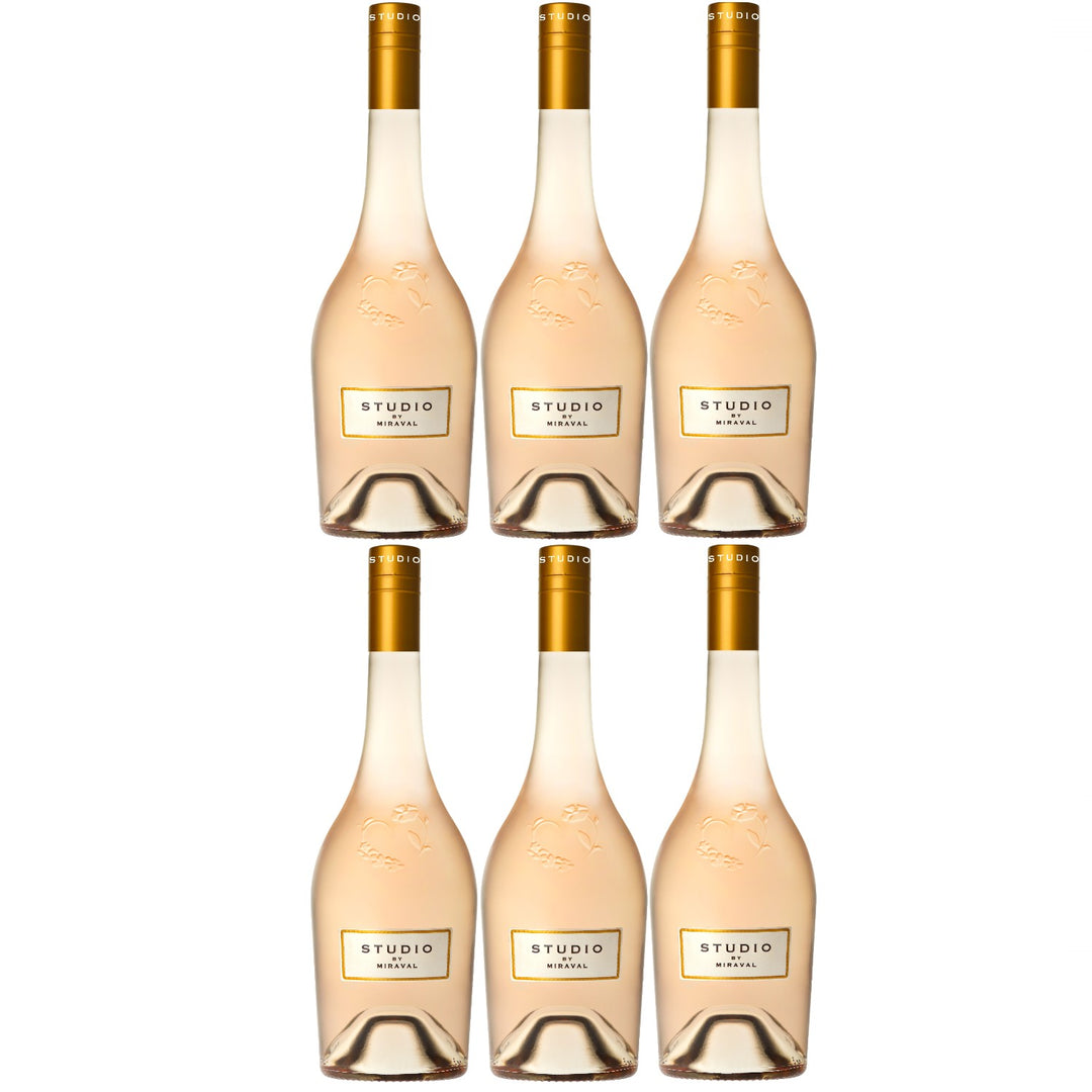 Chateau Miraval Jolie-Pitt & Perrin Rosé Méditerranée IGP Roséwein Wein trocken Frankreich (6 x 0.75l)