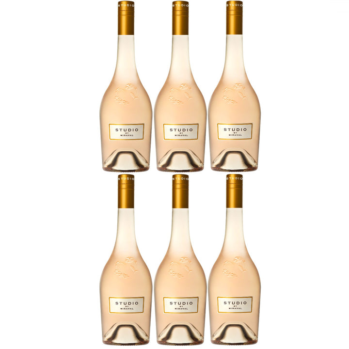 Chateau Miraval Jolie-Pitt & Perrin Rosé Méditerranée IGP Roséwein Wein trocken Frankreich (6 x 0.75l)