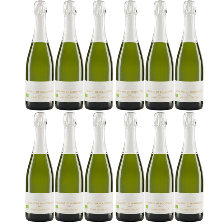 Domaine du Chétif Quart Crémant de Bourgogne AOP Brut Bio Schaumwein Frankreich (12 x 0,75l)