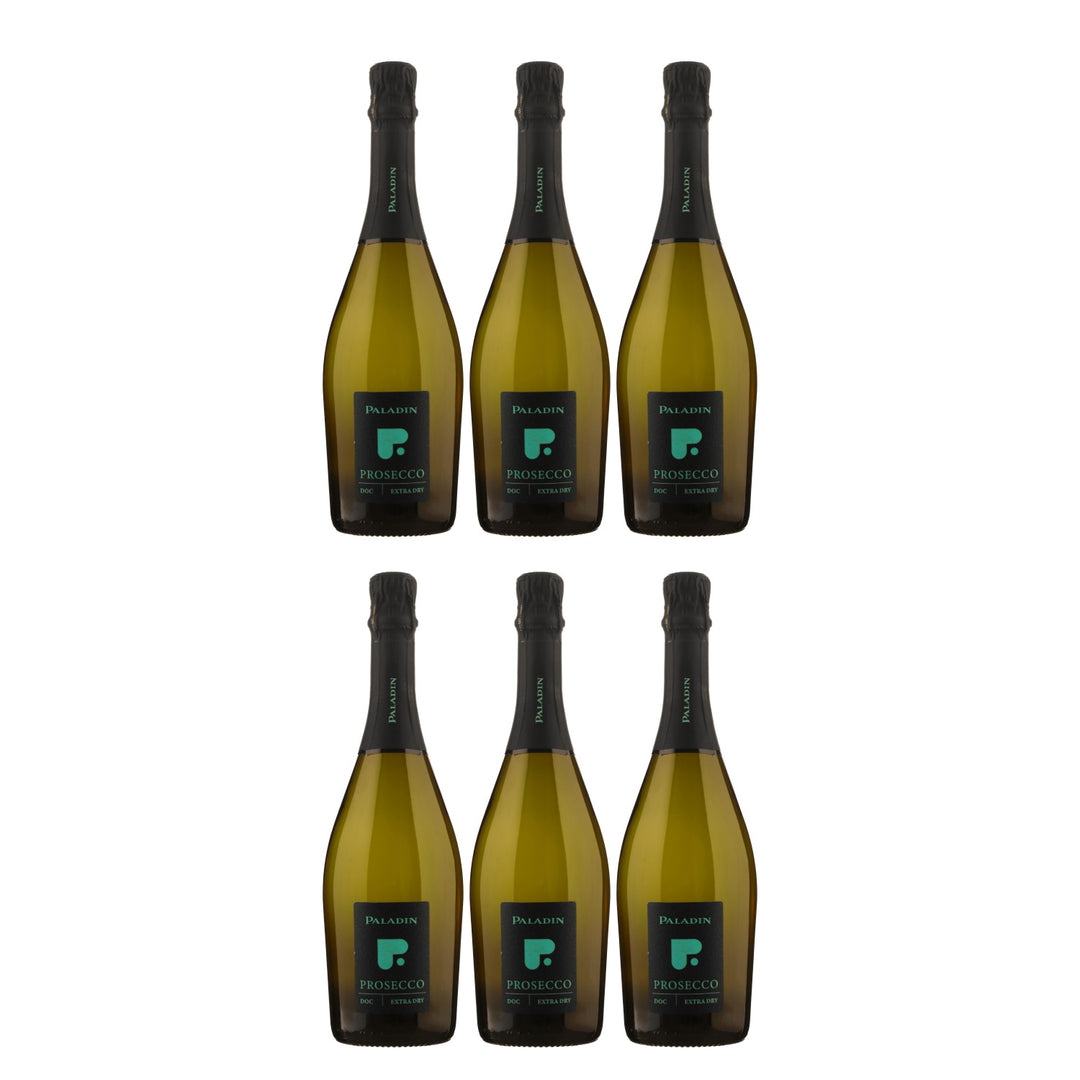 Paladin "P" Extra Dry Schaumwein Glera Chardonnay vegan Italien  (6 x 0,75 l)