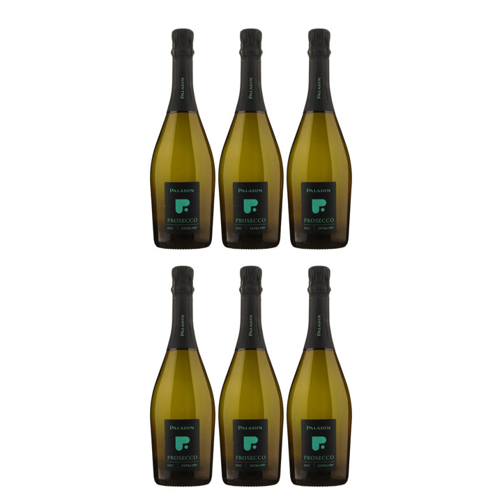 Paladin "P" Extra Dry Schaumwein Glera Chardonnay vegan Italien  (6 x 0,75 l)