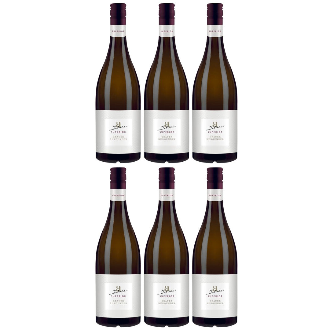 A. Diehl Superior Grauer Burgunder Weißwein veganer Wein trocken QbA (6 x 0.75l) - Versanel - Wein