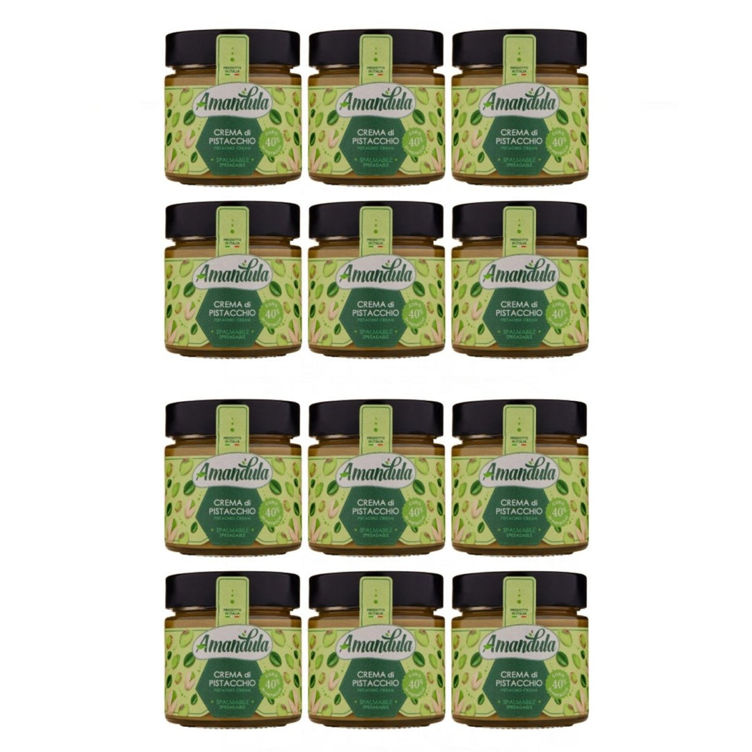Amandula Crema di Pistacchio Feine Pistaziencreme Italien (12 x 210g) - Versanel - 