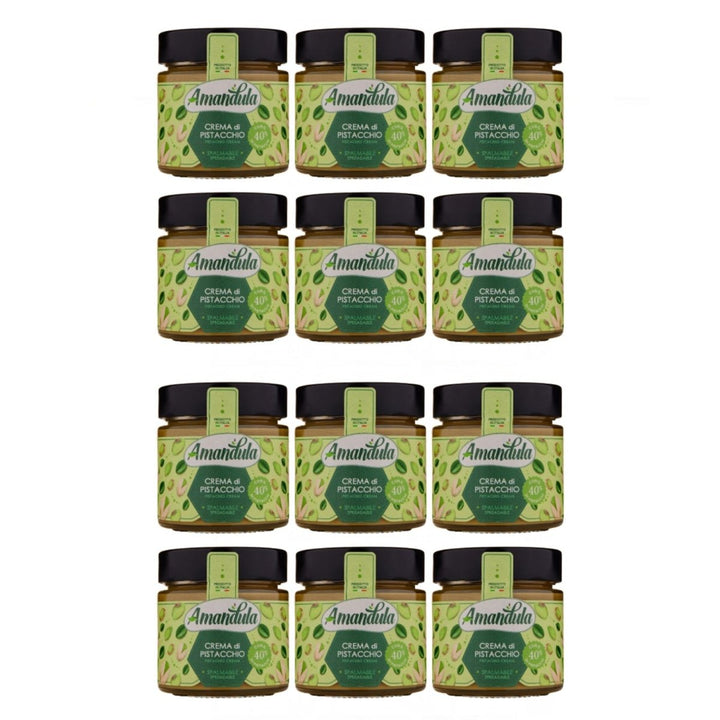 Amandula Crema di Pistacchio Feine Pistaziencreme Italien (12 x 210g) - Versanel - 