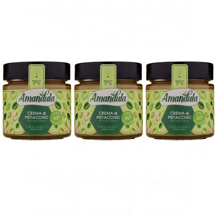 Amandula Crema di Pistacchio Feine Pistaziencreme Italien (3 x 210g) - Versanel - 
