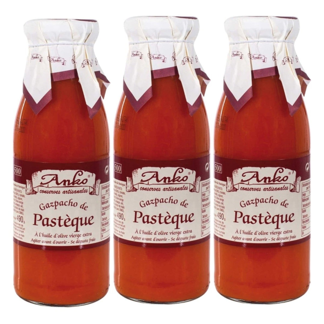 Anko Gazpacho de Pasteque Tomaten mit Wassermelone Spanien (3 x 500ml) - Versanel - 