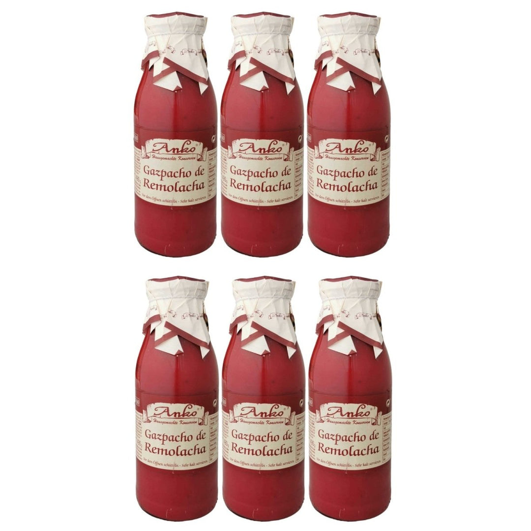 Anko Gazpacho de Remolacha Rote Beete Spanien (6 x 500ml) - Versanel - 