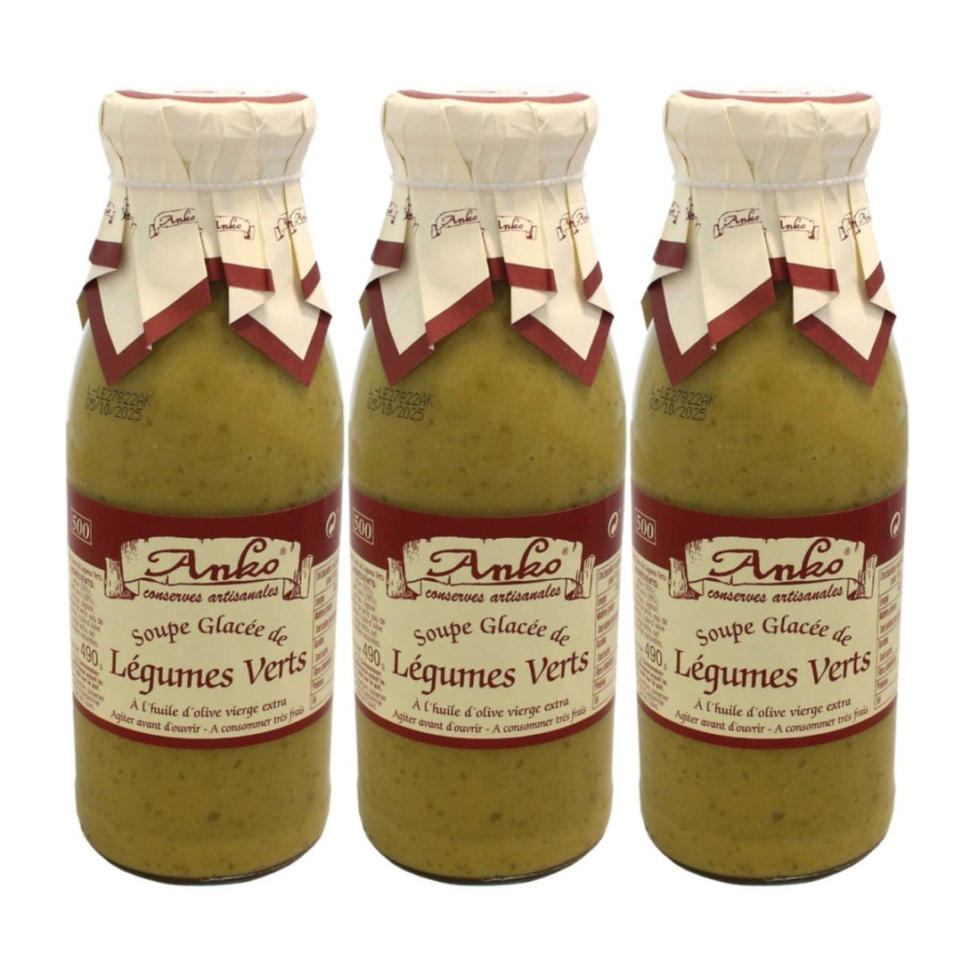 Anko Soupe Glacee de Legumes Verts grüne Gemüsesuppe Spanien (3 x 500ml) - Versanel - 