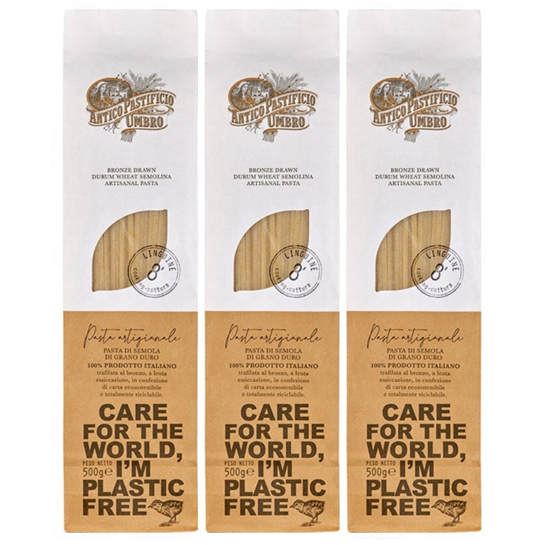 Antico Pastifico Umbro Linguine Italien (3 x 500 g) - Versanel - 