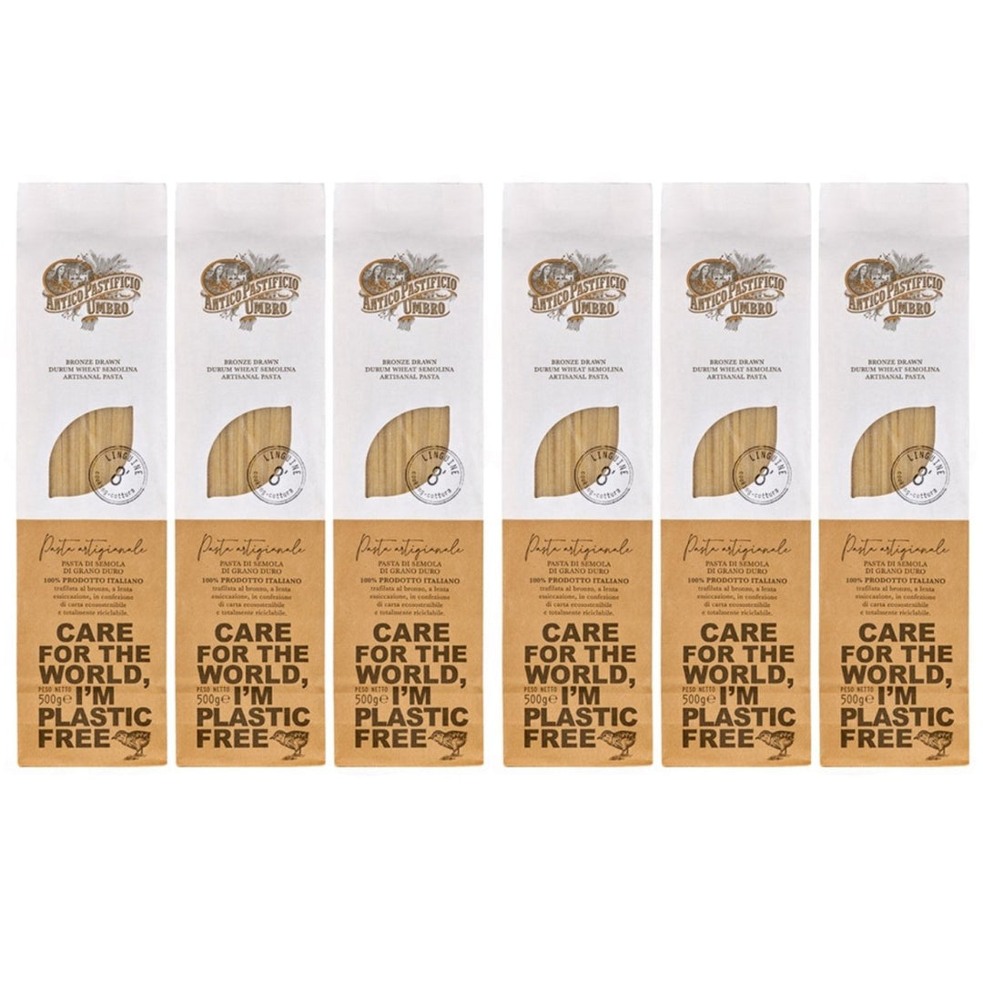 Antico Pastifico Umbro Linguine Italien (6 x 500 g) - Versanel - 