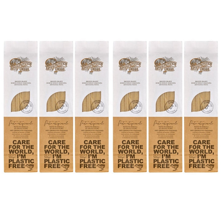 Antico Pastifico Umbro Linguine Italien (6 x 500 g) - Versanel - 