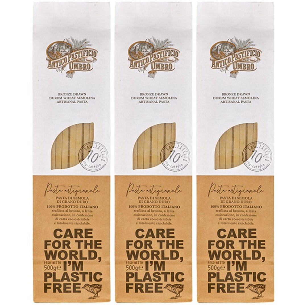 Antico Pastifico Umbro Tagliatelle Italien (3 x 500 g) - Versanel - 