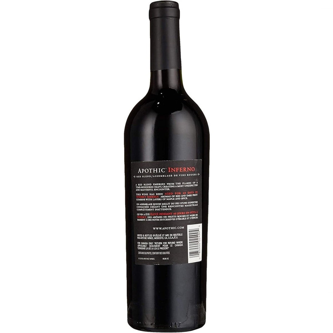 Apothic Inferno Rotwein Cuvée Wein trocken Kalifornien (6 x 0.75l) - Versanel - Wein