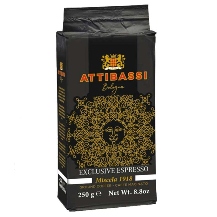 ATTIBASSI Espresso Miscela 1918 Kaffebohnen gemahlen Kaffee Bologna Italien inkl. FeinWert E - Book (3 x 250g) - Versanel - 