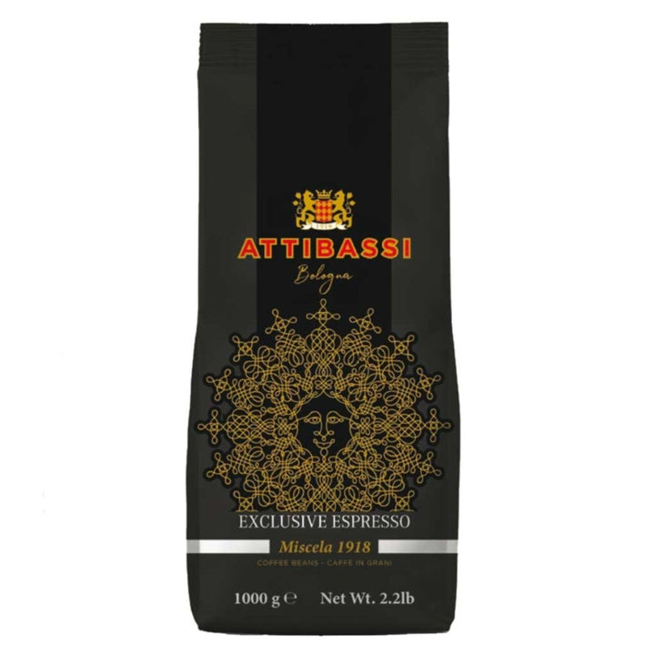 ATTIBASSI Espresso Miscela 1918 Kaffebohnen Kaffee Bologna Italien (3 x 1kg) - Versanel - 