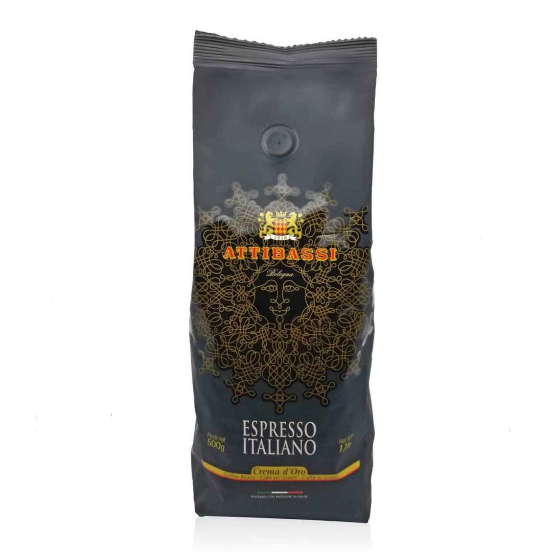 ATTIBASSI Espresso Special Oro Kaffebohnen Kaffee Bologna Italien inkl. FeinWert E - Book (1 x 500g) - Versanel - 