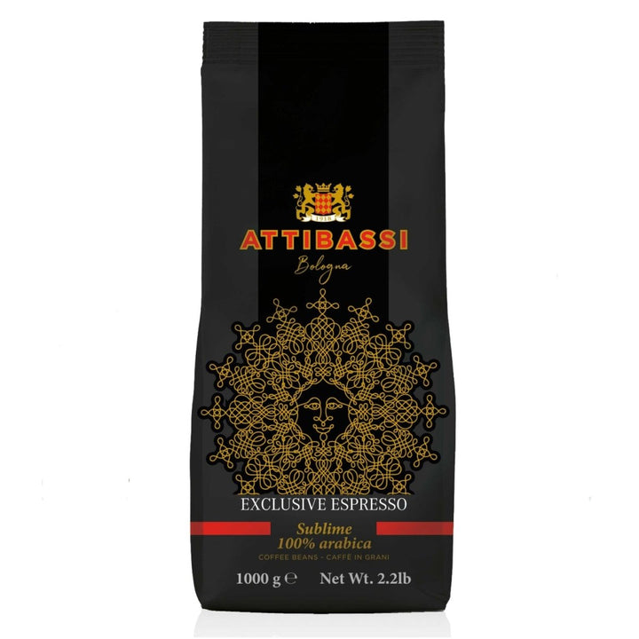 ATTIBASSI Espresso Sublime Kaffebohnen Kaffee Bologna Italien (3 x 1kg) - Versanel - 