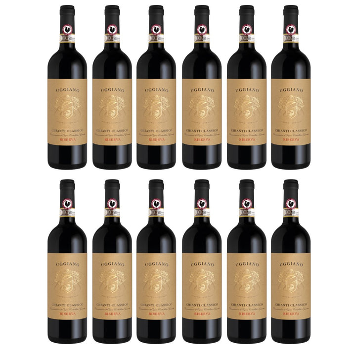 Azienda Uggiano Chianti Classico Riserva DOCG Rotwein Rot Trocken Italien(12 x 0,75l) - Versanel - 