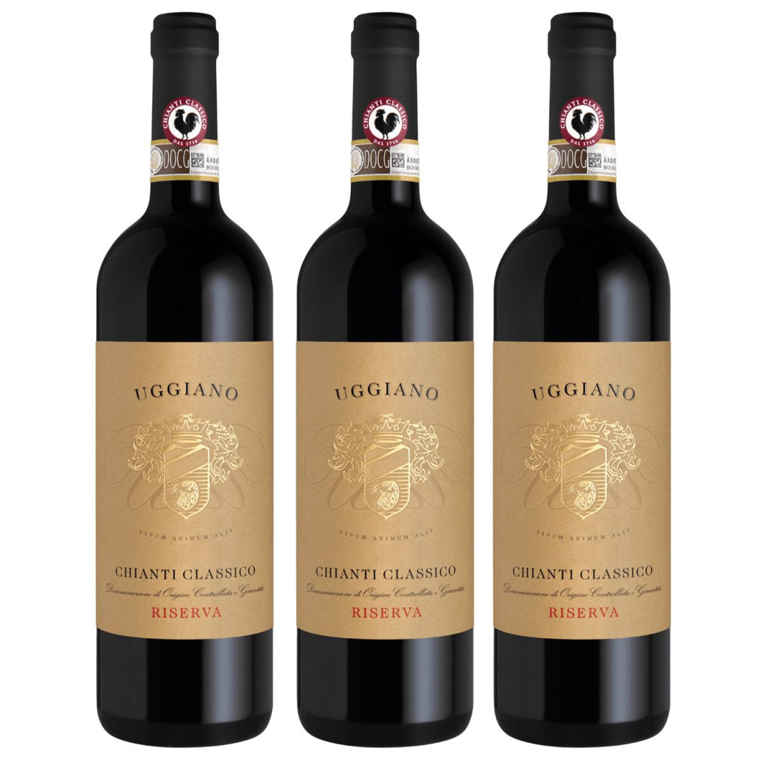Azienda Uggiano Chianti Classico Riserva DOCG Rotwein Rot Trocken Italien(3 x 0,75l) - Versanel - 