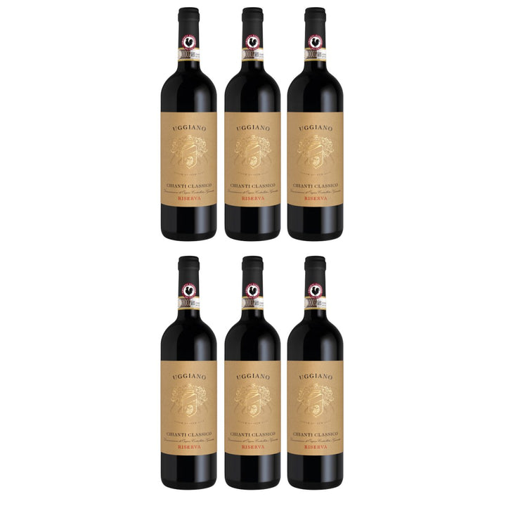 Azienda Uggiano Chianti Classico Riserva DOCG Rotwein Rot Trocken Italien(6 x 0,75l) - Versanel - 