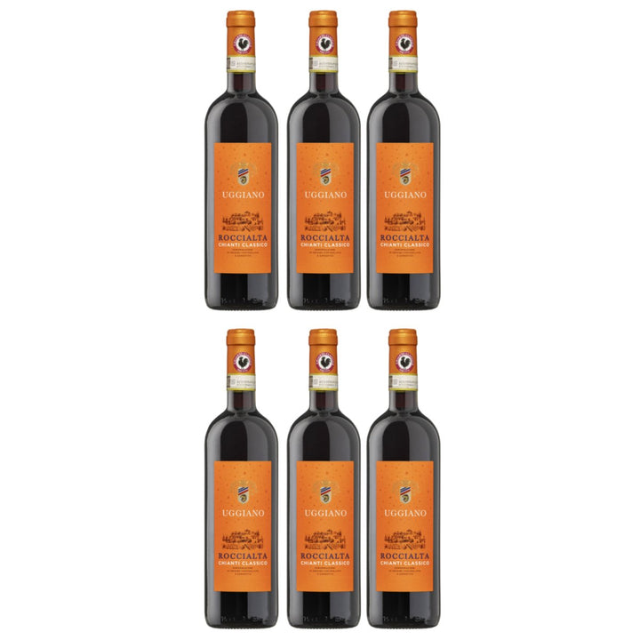Azienda Uggiano Roccialta Chianti Classico DOCG Rotwein Rot Trocken Italien(6 x 0,75l) - Versanel - Wein