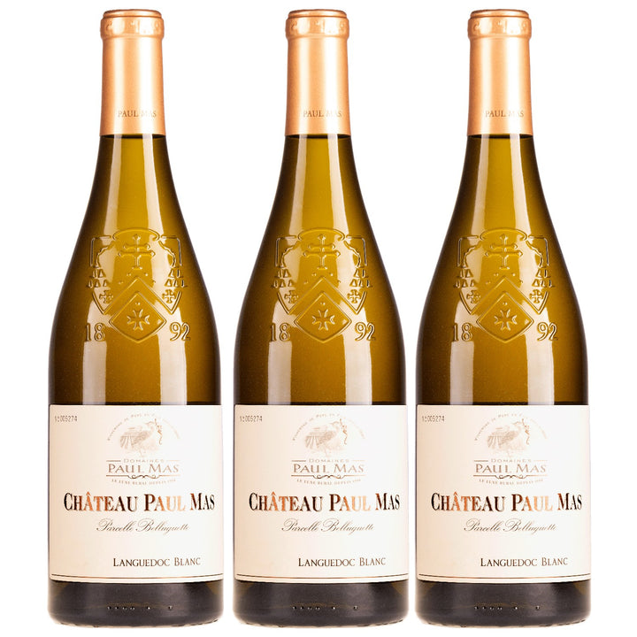Domaines Paul Mas Château Paul Mas Parcelle Belluguette Languedoc Blanc Weisswein Weiss trocken Frankreich (3 x 0,75l)