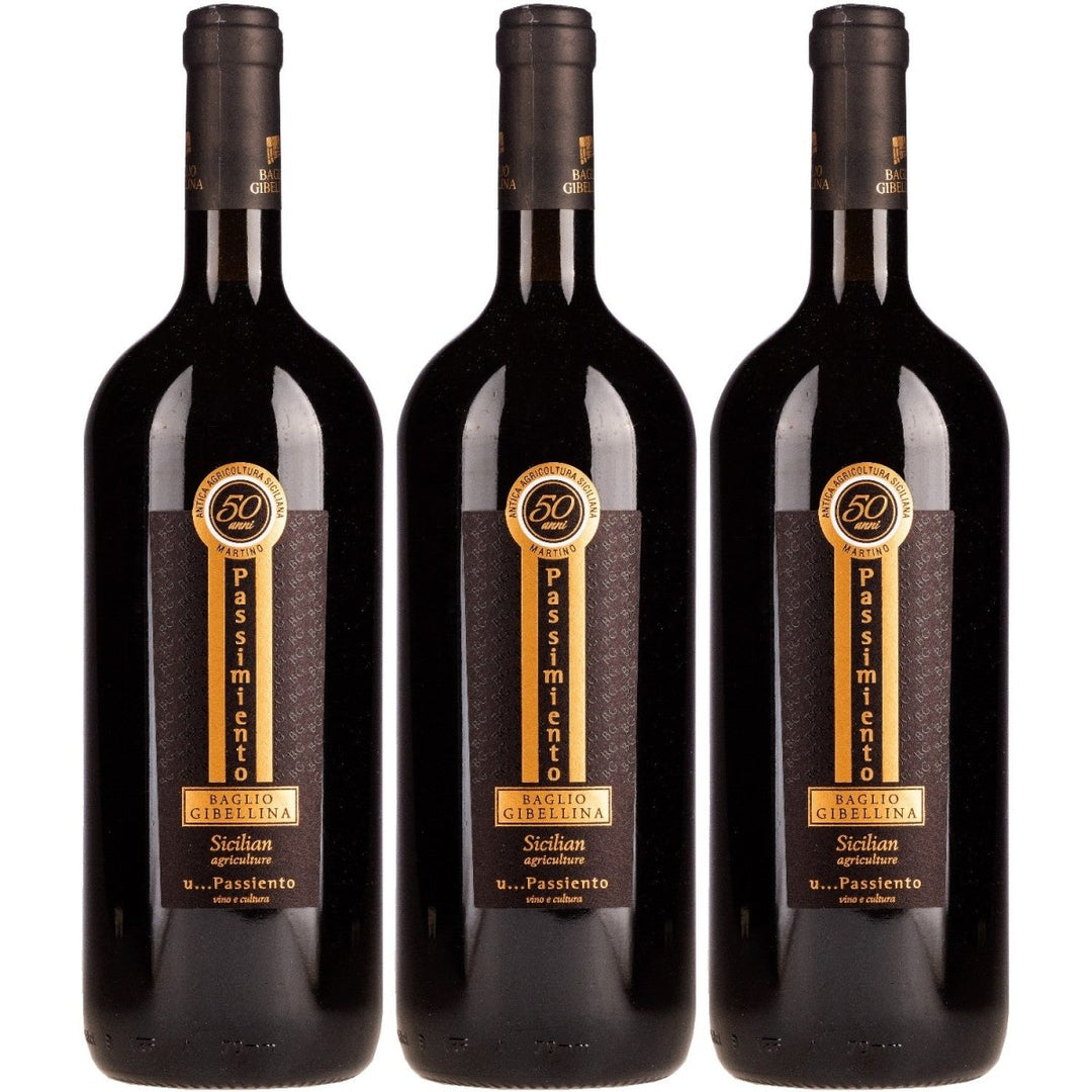 Baglio Gibellina Passimiento Magnum Rotwein Wein Trocken Sizilien Italien (3 x 1,5l) - Versanel - 