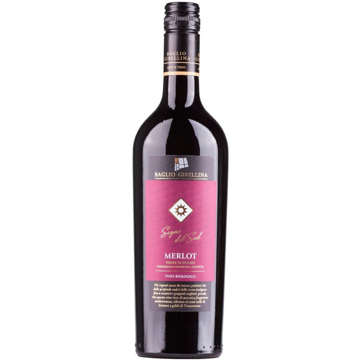 Baglio Gibellina Sogno del Sud Merlot Bio Rotwein Wein halbtrocken Sizilien Italien (6 x 0,75l) - Versanel - 