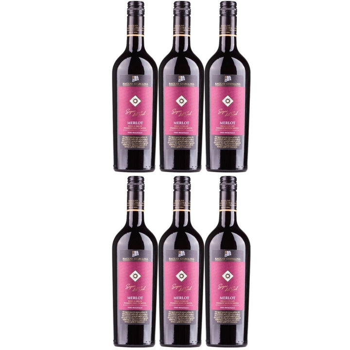 Baglio Gibellina Sogno del Sud Merlot Bio Rotwein Wein halbtrocken Sizilien Italien (6 x 0,75l) - Versanel - 