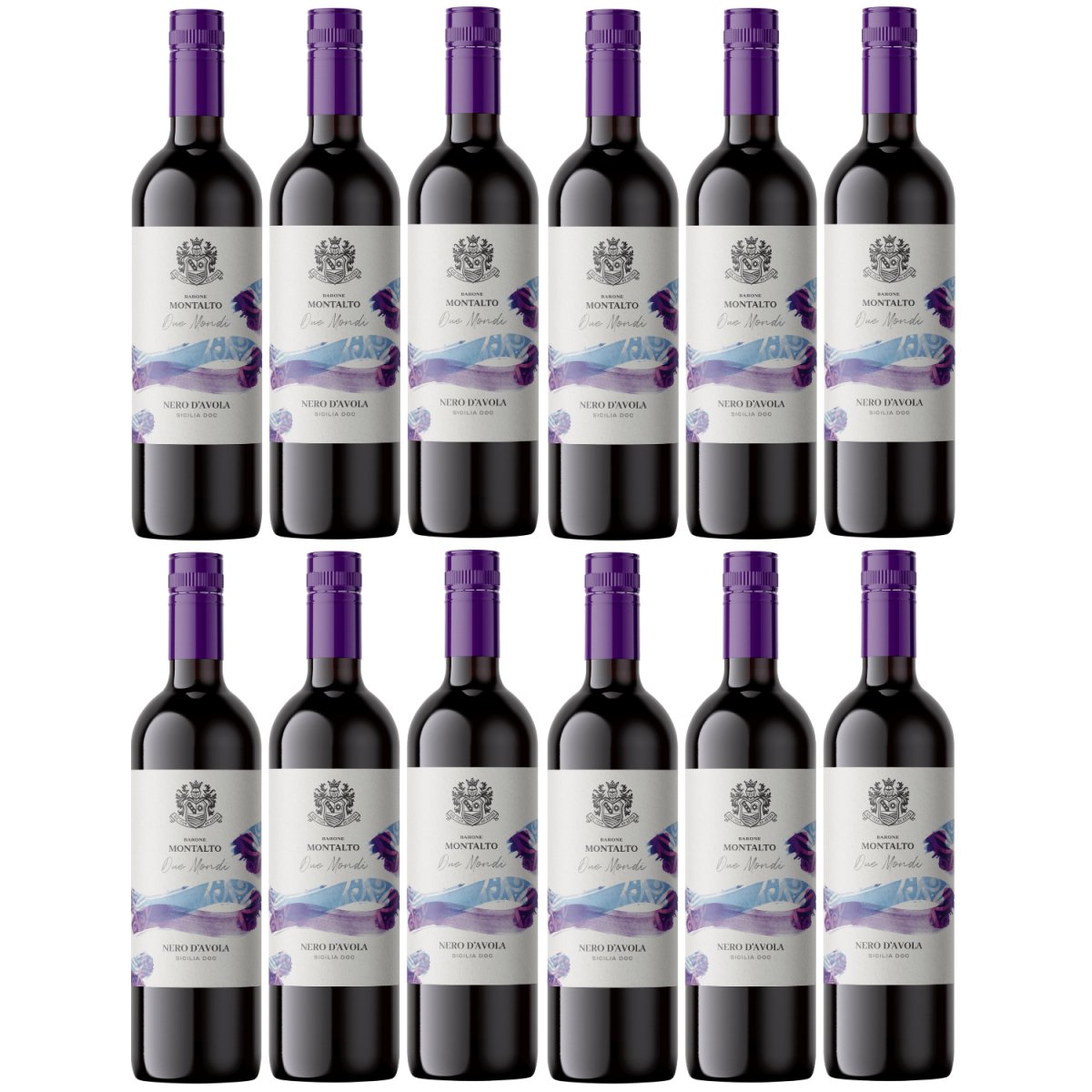 Barone Montalto Nero D'Avola Sicilia Rotwein Wein Trocken IGT Italien (12 x 0,75l) - Versanel - 