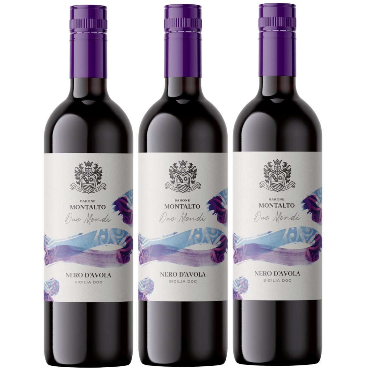 Barone Montalto Nero D'Avola Sicilia Rotwein Wein Trocken IGT Italien (3 x 0,75l) - Versanel - 