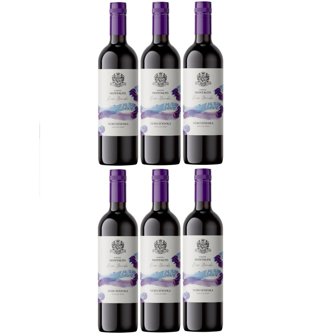 Barone Montalto Nero D'Avola Sicilia Rotwein Wein Trocken IGT Italien (6 x 0,75l) - Versanel - 