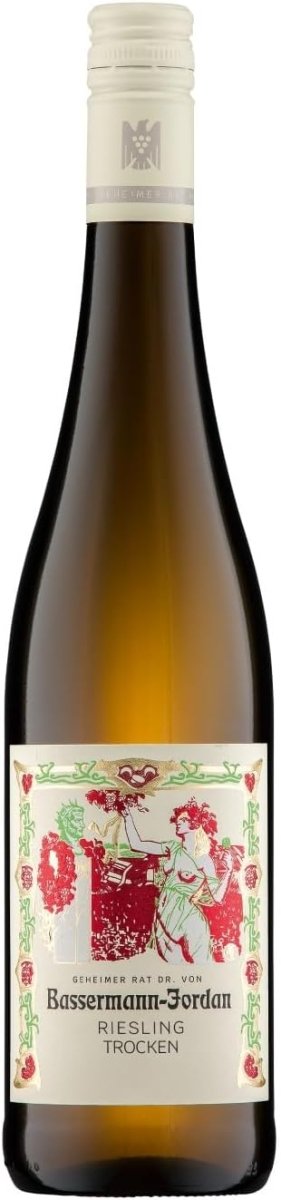 Bassermann - Jordan Riesling VDP Gutswein Weißwein Trocken Pfalz Deutschland (1 x 0,75l) - Versanel - 