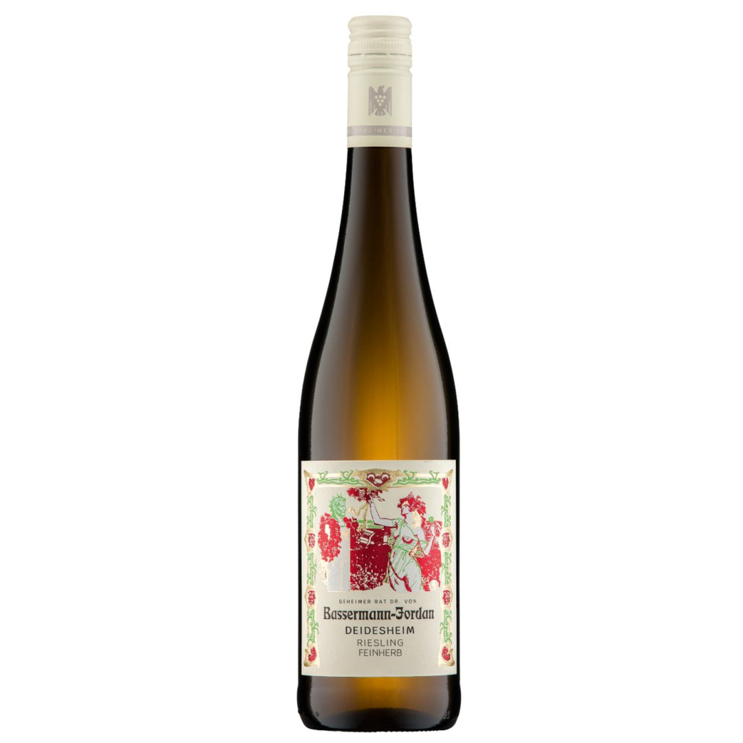 Bassermann - Jordan Ruppertsberg Riesling VDP Ortswein Bio Weisswein Feinherb Pfalz Deutschland (1 x 0,75l) - Versanel - Wein