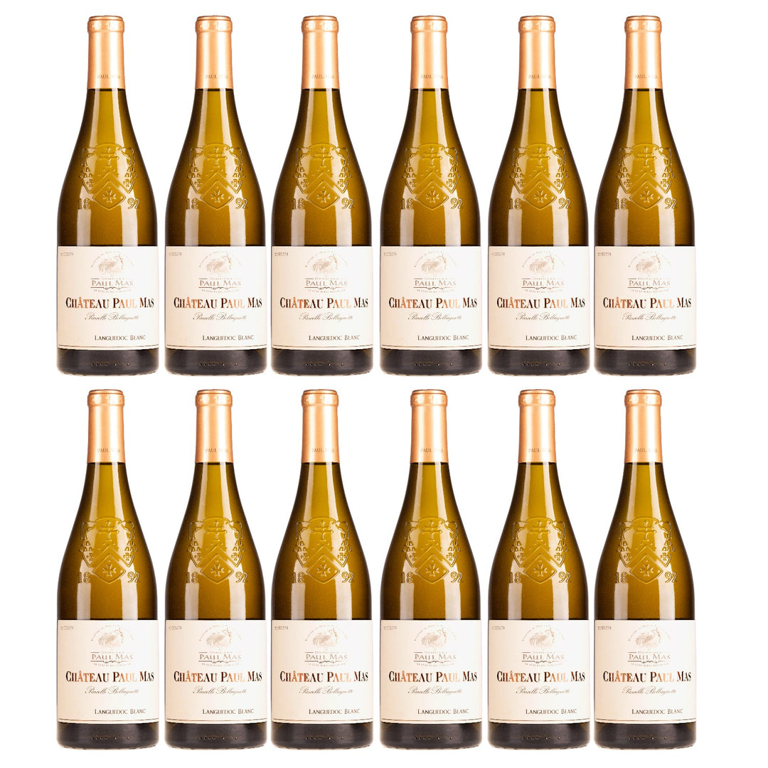 Domaines Paul Mas Château Paul Mas Parcelle Belluguette Languedoc Blanc Weisswein Weiss trocken Frankreich (12 x 0,75l)
