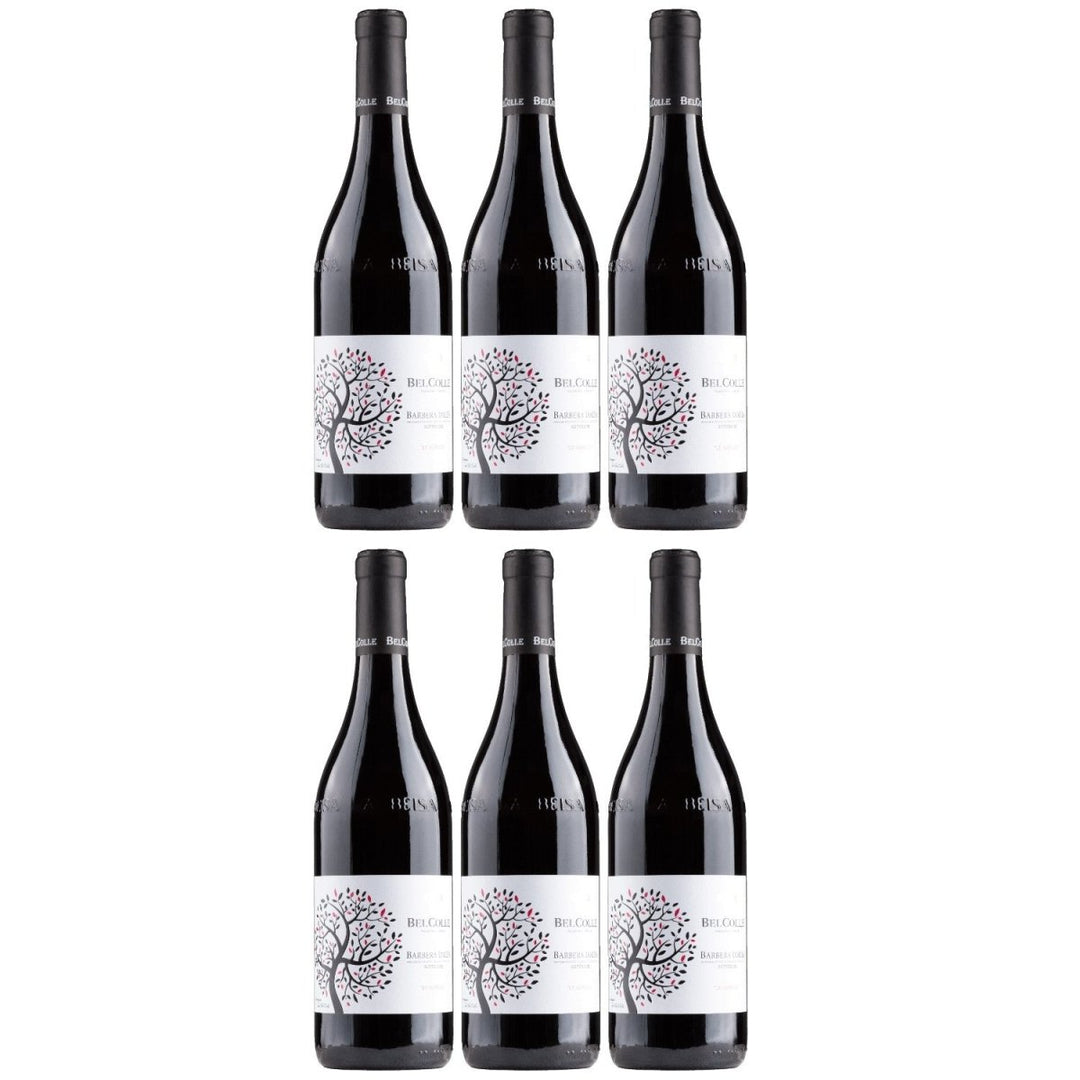 Bel Colle Barbera d'Alba Le Masche Barrique Superiore DOC Rotwein Wein Trocken Piemont Italien (6 x 0,75l) - Versanel - 