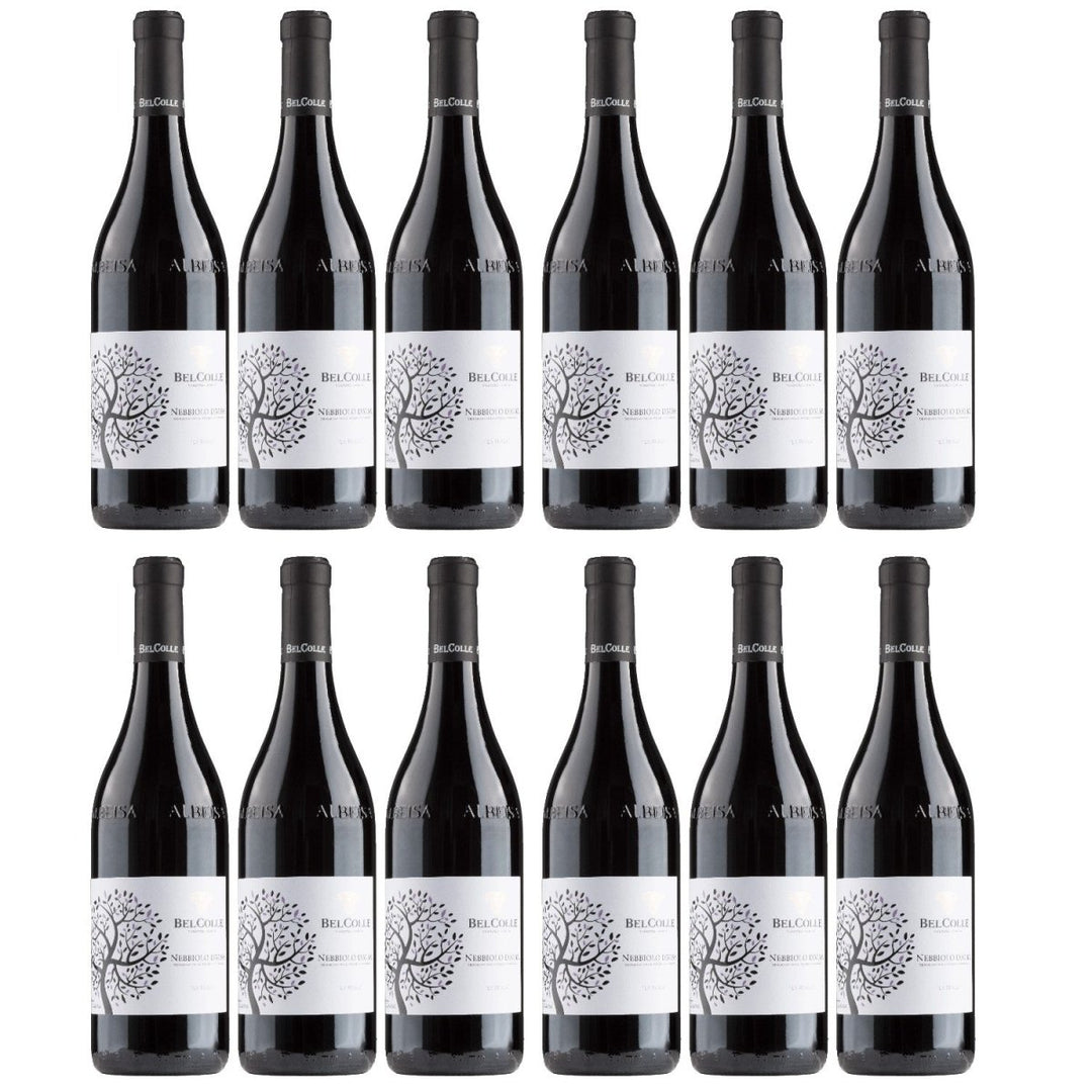 Bel Colle Nebbiolo d'Alba Rotwein Wein Trocken Piemont Italien (12 x 0,75l) - Versanel - 