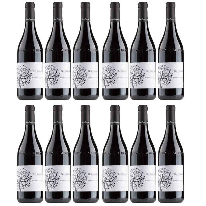 Bel Colle Nebbiolo d'Alba Rotwein Wein Trocken Piemont Italien (12 x 0,75l) - Versanel - 